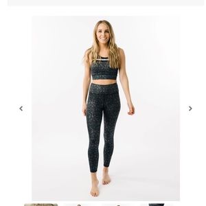 Black Reflective Mirage Light n Tight Hi-rise 7/8 24"